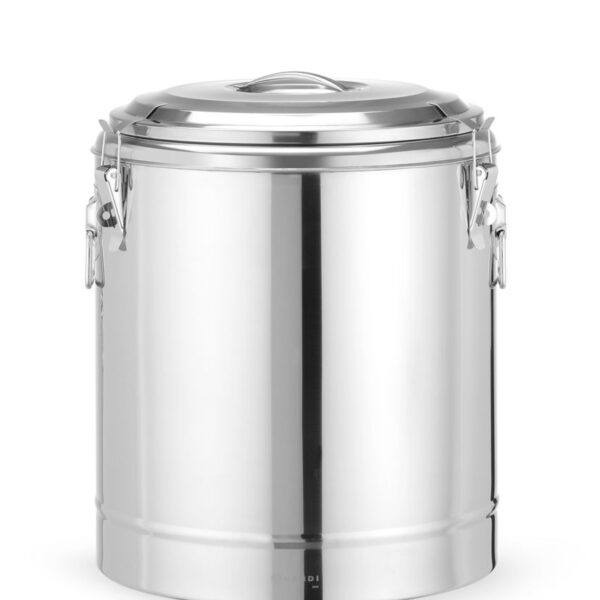 Isolierter tragbarer Behälter, HENDI, Kitchen Line, 36L, Silber, ⌀400x(H)500mm
