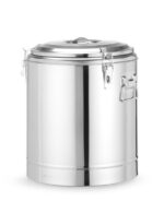 Isolierter tragbarer Behälter, HENDI, Kitchen Line, 36L, Silber, ⌀400x(H)500mm – Bild 2