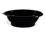 Salatschalen rund O 17,6 x 4,8 cm schwarz 500 ml (PET), 50 Stk.