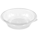 Salatschalen rund O 23 x 5,1 cm klar 1000 ml (PET), 50 Stk.