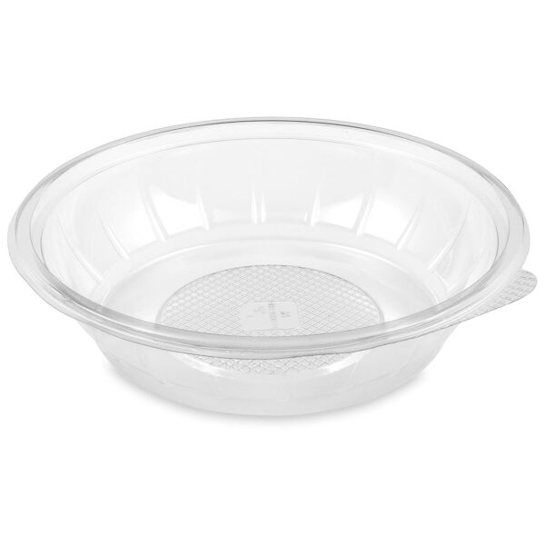 Salatschalen rund O 23 x 5,1 cm klar 1000 ml (PET), 50 Stk.