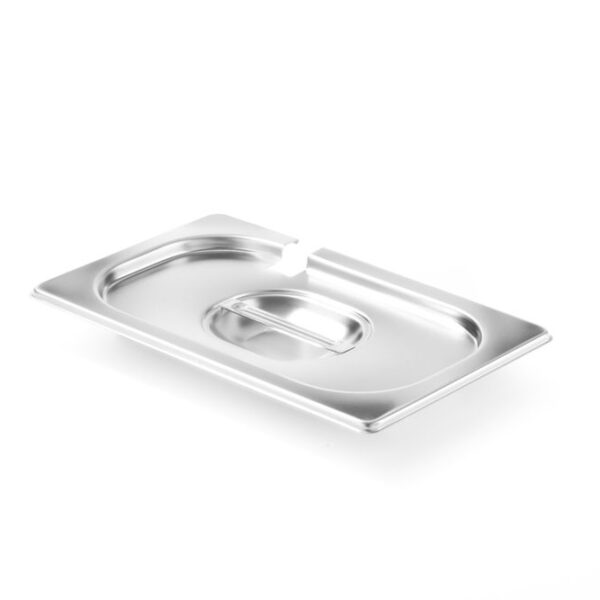 Gastronorm-Deckel mit Löffelaussparung, HENDI, Profi Line, GN 1/4, 265x162mm