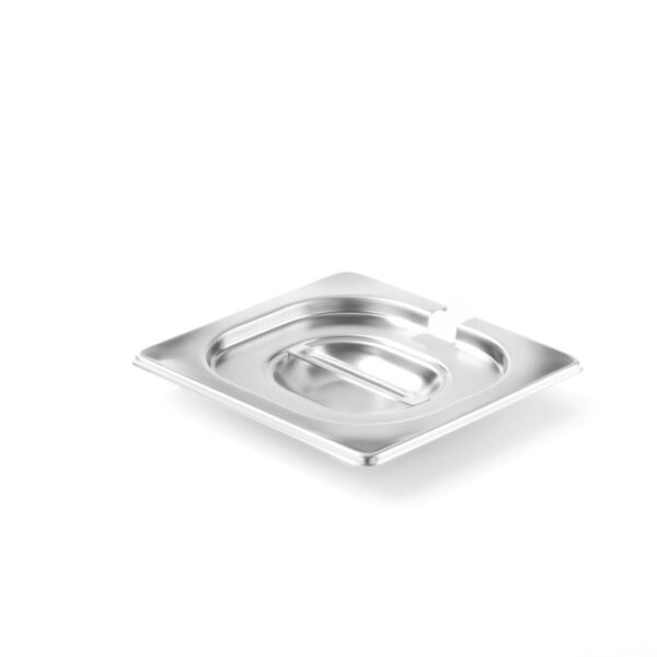 Gastronorm-Deckel mit Löffelaussparung, HENDI, Profi Line, GN 1/6, 176x162mm