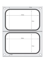 Matrize für Versiegelungsmaschine, HENDI, zwei Behälter (178x113 mm) – Bild 2