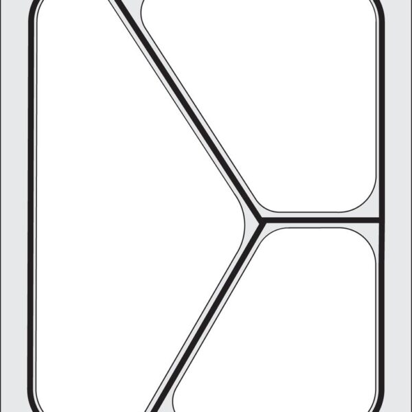 Matrize für Versiegelungsmaschine, HENDI, ein dreiteiliger Behälter (227x178 mm)