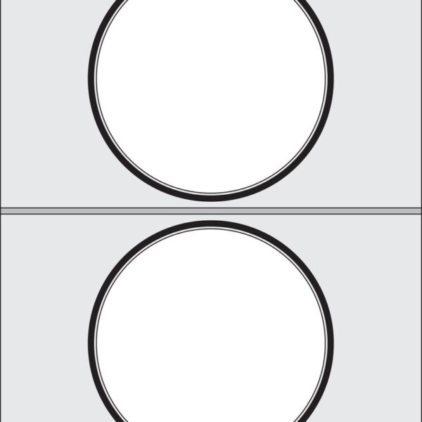 Matrize für Versiegelungsmaschine, HENDI, zwei runde Behälter (ø115 mm)
