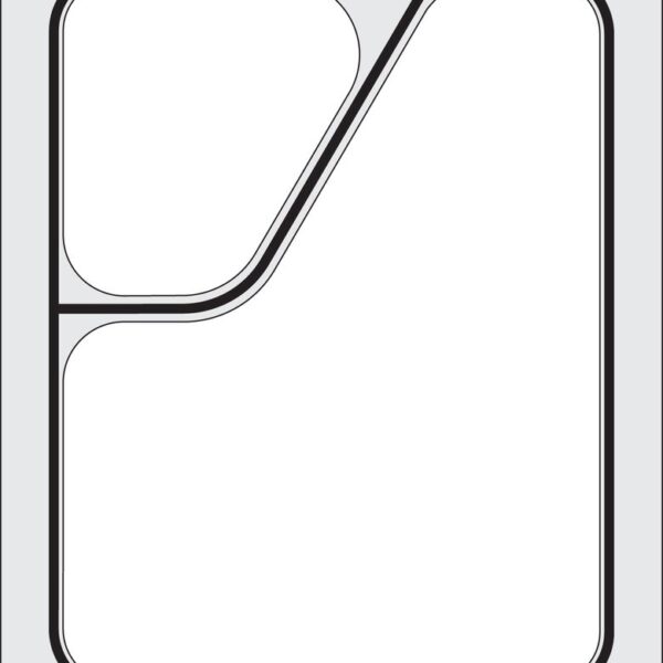 Matrize für Versiegelungsmaschine, HENDI, ein zweiteiliger Colt-Behälter (227x178 mm)