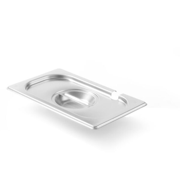 Gastronorm-Deckel mit Löffelaussparung, HENDI, Kitchen Line, GN 1/4, 265x162mm
