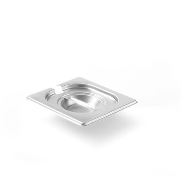 Gastronorm-Deckel mit Löffelaussparung, HENDI, Kitchen Line, GN 1/6, 176x162mm
