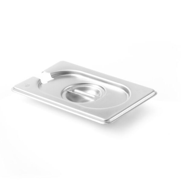 Gastronorm-Deckel mit Löffelaussparung, HENDI, Kitchen Line, GN 1/9, 176x108mm