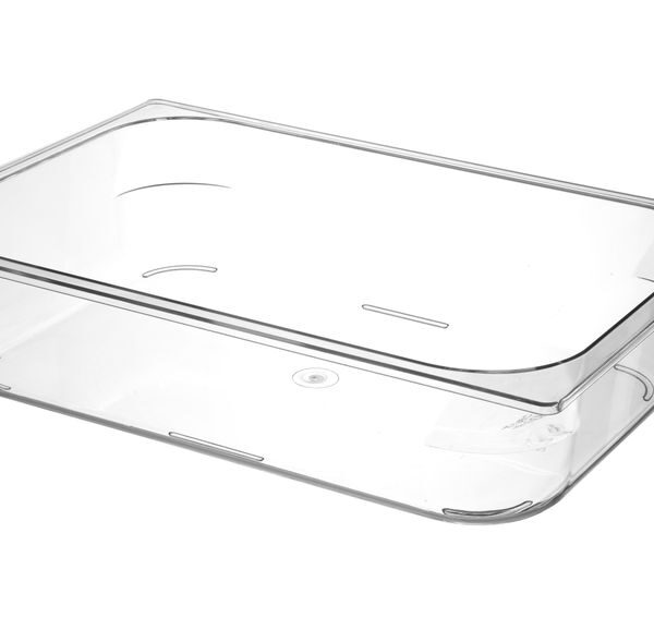 Eiscreme-Behälter Polycarbonat, HENDI, 5L, Transparent, 360x250x(H)80mm