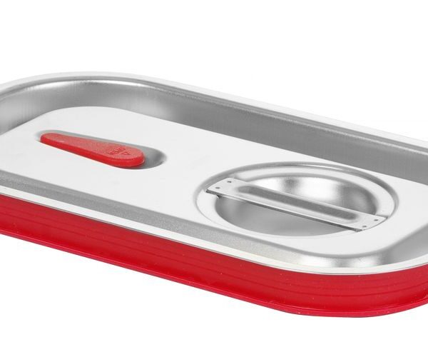 Gastronorm-Deckel mit Silikonrand, HENDI, Kitchen Line, GN 1/4, 265x162mm