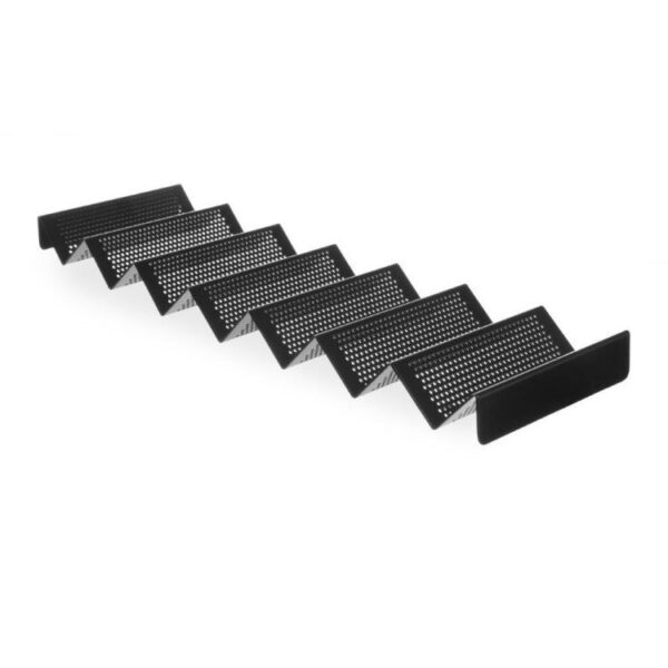 Brötchenhalter, perforiert, HENDI, Schwarz, 580x170x(H)40mm
