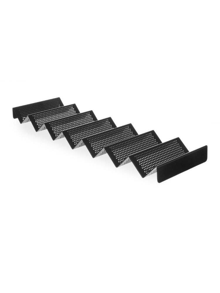 808269 Brötchenhalter, perforiert, HENDI, Schwarz, 580x170x(H)40mm – Bild 1