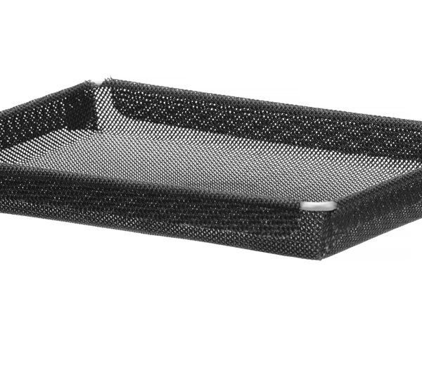 Hochgeschwindigkeits-Backblech, Antihaftbeschichtung, verstärkt, HENDI, Perforierte, Schwarz, 290x190x(H)30mm