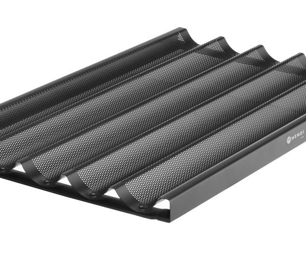 Baguette-Blech, HENDI, Schwarz, 600x400x(H)32mm