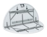 Buffettisch, rund, AmerBox, Weiß, ⌀1500x(H)740mm, Rund – Bild 3