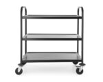 Servierwagen mattschwarz, HENDI, 905x585x(H)945mm