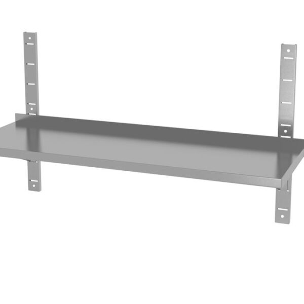 Wandablage einstellbar, einfach, mit 2 Halterungen, HENDI, 1200x300x(H)600mm
