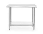 Zentraler Arbeitstisch, HENDI, Budget Line, 1400x600x(H)850mm – Bild 2