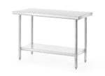 Zentraler Arbeitstisch, HENDI, Budget Line, 1400x600x(H)850mm – Bild 4