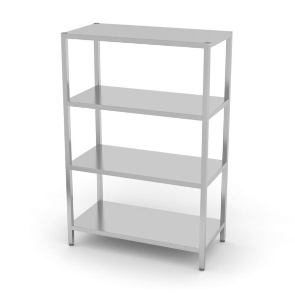 Lagerregal mit 4 Regalen – verschraubt, HENDI, Kitchen Line, 1000x500x(H)1800mm