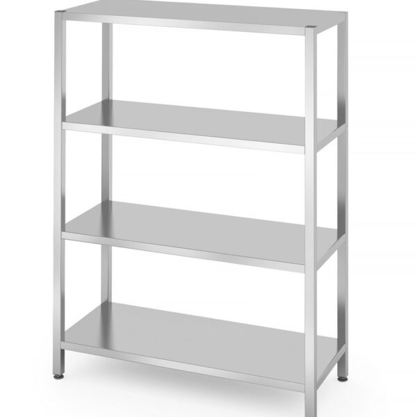 Lagerregal mit 4 Regalen – verschraubt, HENDI, Kitchen Line, 1200x500x(H)1800mm