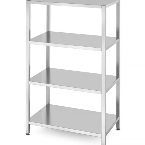 Lagerregal mit 4 Regalen – verschraubt, HENDI, Kitchen Line, 1000x600x(H)1800mm