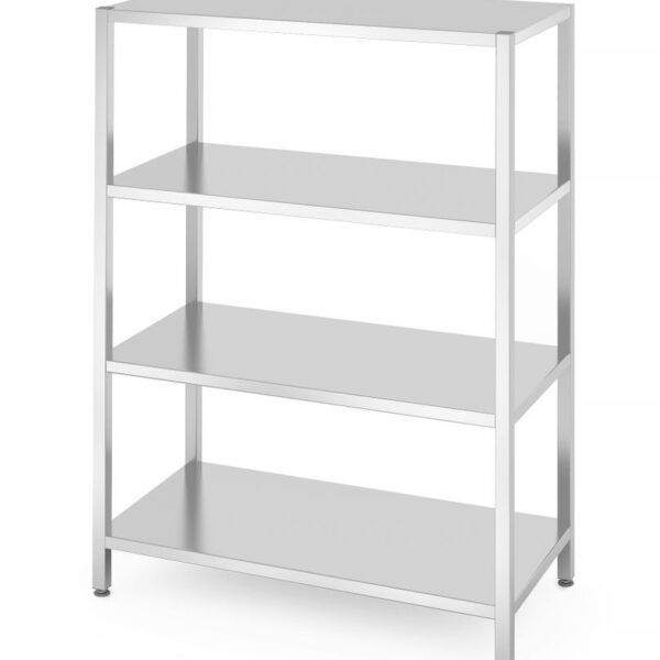 Lagerregal mit 4 Regalen – verschraubt, HENDI, Kitchen Line, 1200x600x(H)1800mm