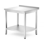 Wandtisch mit Ablage – verschraubt, Tiefe 700 mm
