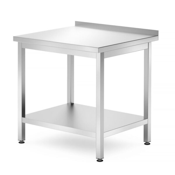 Wandtisch mit Ablage – verschraubt, Tiefe 700 mm