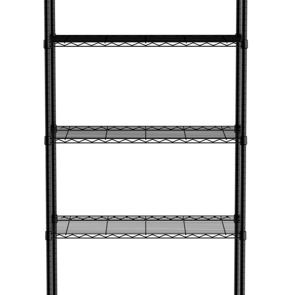Lagerregal mit 5 Fächern, HENDI, Schwarz, 910x455x(H)1830mm