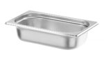 GN 1/4 Behälter, HENDI, Profi Line PLUS, GN 1/4, 0,9L, Silber, 265x162x(H)20mm – Bild 2