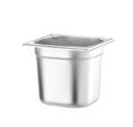 GN 1/6 Behälter, HENDI, Profi Line PLUS, GN 1/6, 2,4L, Silber, 176x162x(H)150mm – Bild 2