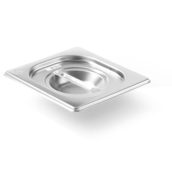 Deckel für GN-Behälter, HENDI, Profi Line PLUS, GN 1/6, Silber, 176x162mm