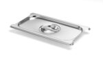 Deckel für GN Behälter mit Griffaussparung, HENDI, Profi Line PLUS, GN 1/4, Silber, 265x162mm – Bild 2