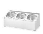 Halterung für Gastronorm-Behälter, HENDI, 3 Fächer, 512x245x(H)215mm – Bild 5