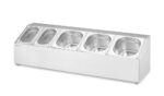Halterung für Gastronorm-Behälter, HENDI, 5 Fächer, 745x245x(H)215mm – Bild 4