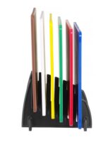 Satz mit 6 Schneidebrettern HACCP mit Halterung., HENDI, 6 Stk., 450x300mm – Bild 2