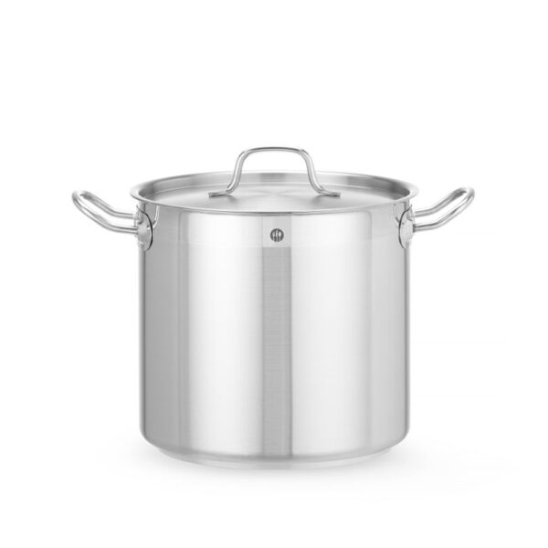 Schmortopf hoch - mit Deckel, HENDI, Profi Line, 9,8L, ⌀240x(H)220mm