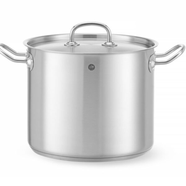 Kochtopf, hoch - mit Deckel, HENDI, Kitchen Line, 9L, ⌀240x(H)200mm