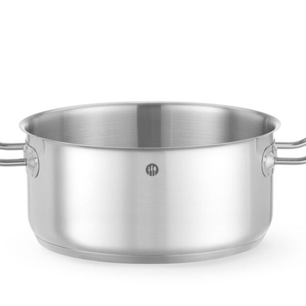 Kochtopf, niedrig - ohne Deckel, HENDI, Kitchen Line, 4,9L, ⌀240x(H)110mm