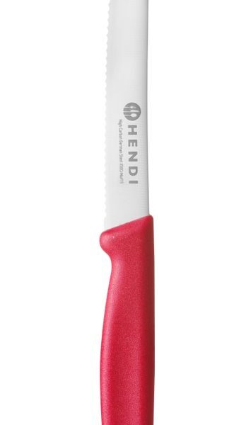 Universalmesser, HENDI, Rot, (L)211mm, Gezahnt