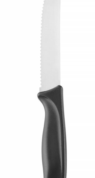 Steakmesser, gezahnt, HENDI, Schwarz, (L)227mm