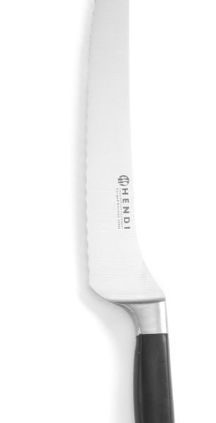 Brotmesser, HENDI, Profi Line, angehoben, Schwarz, (L)350mm