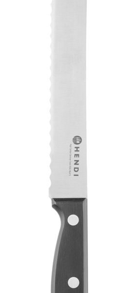 Brotmesser 200 mm, gestanzt, HENDI, Profi Line, Schwarz, (L)322mm