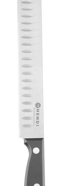 Lachsmesser 250 mm, gestanzt, HENDI, Profi Line, Schwarz, (L)377mm