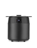 Suppenkessel ohne Wasser, 10L, HENDI, 10L, Schwarz, 230V/450W, ⌀330x(H)398mm