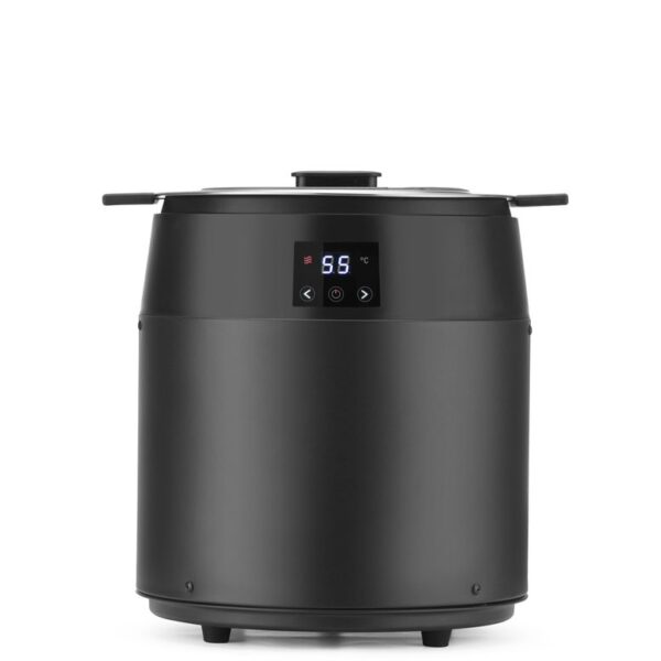 Suppenkessel ohne Wasser, 10L, HENDI, 10L, Schwarz, 230V/450W, ⌀330x(H)398mm
