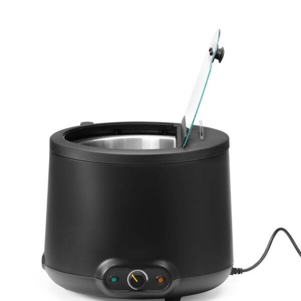Suppentopf UNIQ, analoge Steuerung, HENDI, 8L, Schwarz, 230V/500W, 367x385x(H)325mm